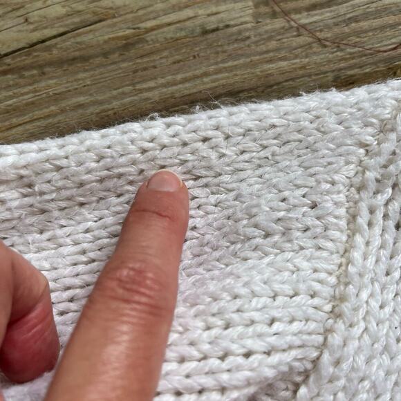 Jason Maxwell Women's Vintage White Fair Isle Sweater Size L - Picture 5 of 7